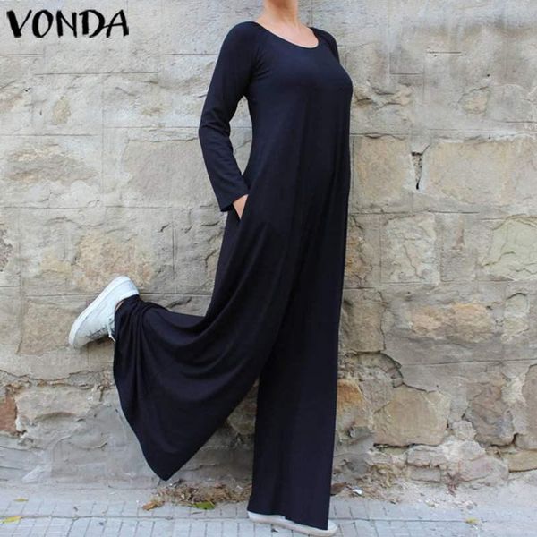 vonda wide leg pants women bohemian solid playsuits long sleeve plus size oversall casual loose rompers womens jumpsuits s-5xl, Black;white
vonda wide leg pants women bohemian solid playsuits long sleeve plus size oversall casual loose rompers womens jumpsuits s-5xl, Black;white