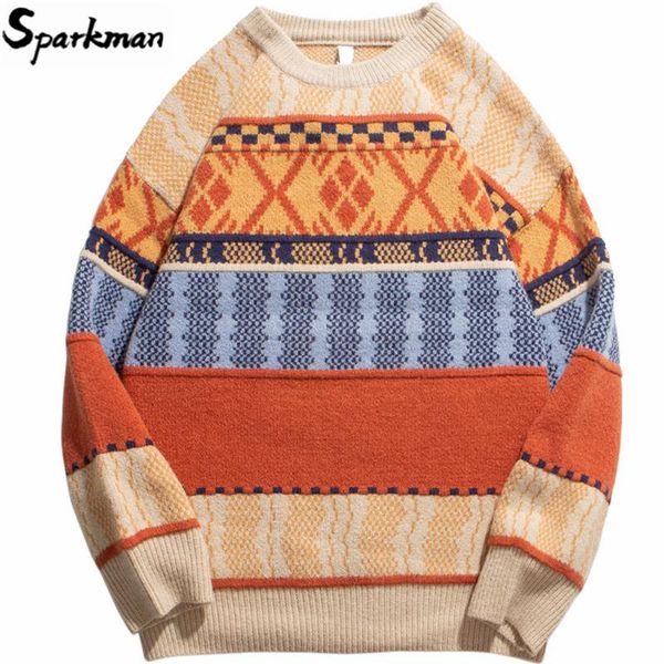 hip hop streetwear men 2020 harajuku pullover color block striped sweater vintage knitted sweater loose casual christmas, White;black
hip hop streetwear men 2020 harajuku pullover color block striped sweater vintage knitted sweater loose casual christmas, White;black
