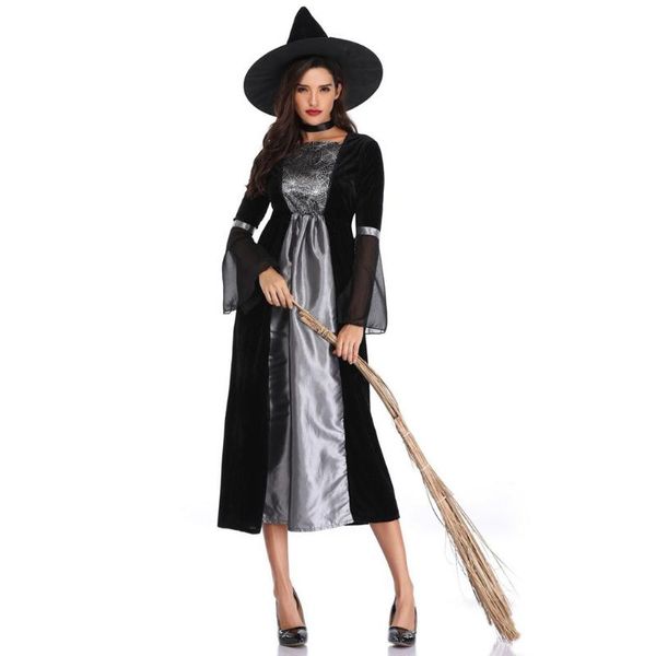 women's clothing dress suit cosplay halloween clothes festival gothic party dresses long sleeve long dress cosplay, Black;gray
women's clothing dress suit cosplay halloween clothes festival gothic party dresses long sleeve long dress cosplay, Black;gray