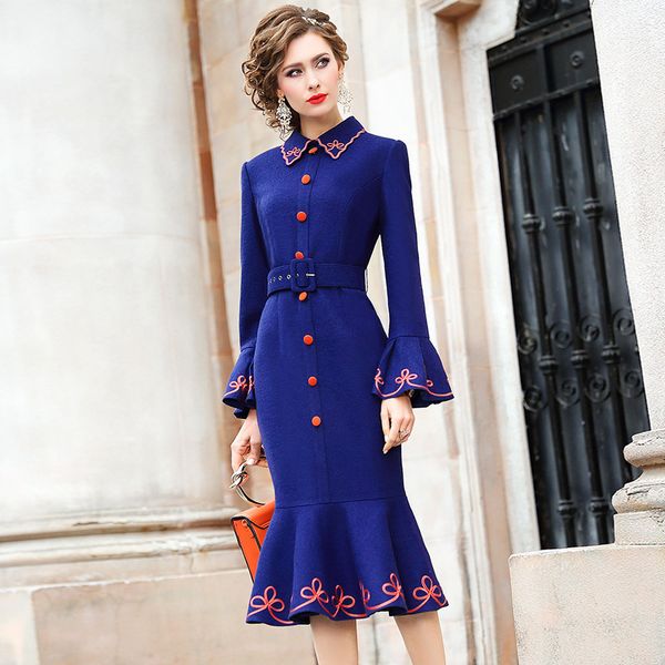 spring new luxury designer womanliness party dress women reception club dress vintage ladies embroidery winter dresses 201126, Black;gray
spring new luxury designer womanliness party dress women reception club dress vintage ladies embroidery winter dresses 201126, Black;gray