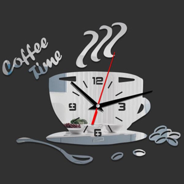 3d clock mirror wall stickers diy coffee time clock acrylic wall for kitchen window home decor cup shape sticker
3d clock mirror wall stickers diy coffee time clock acrylic wall for kitchen window home decor cup shape sticker