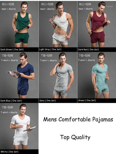 men's sleepwear wholesale-7 color men comfortable cotton pajamas set t shirt short sleeve mens underwear tees undershirts tshirts tank, Black;brown
men's sleepwear wholesale-7 color men comfortable cotton pajamas set t shirt short sleeve mens underwear tees undershirts tshirts tank, Black;brown