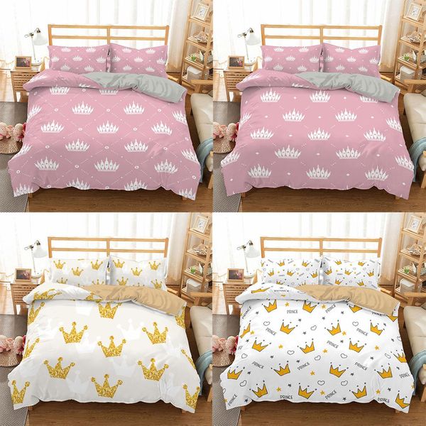 zeimon 2/3pc 3d bedding set crown printing luxury duvet cover king size microfiber home textiles soft bedclothes
zeimon 2/3pc 3d bedding set crown printing luxury duvet cover king size microfiber home textiles soft bedclothes
