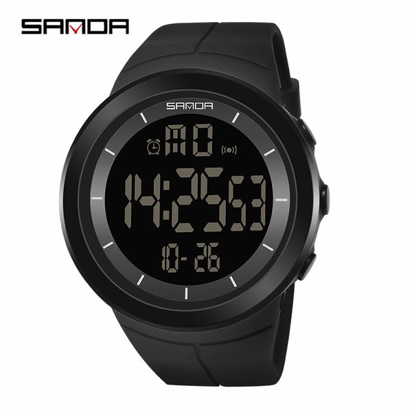 sanda casual men led waterproof date military rubber quartz watch alarm sport digital watches reloj hombre, Slivery;black
sanda casual men led waterproof date military rubber quartz watch alarm sport digital watches reloj hombre, Slivery;black