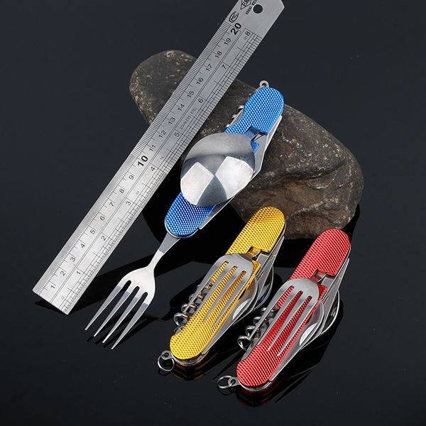 multifunction outdoor camping picnic tableware stainless steel cutlery 4 in 1 folding fork knife&bottle opener dinnerware
multifunction outdoor camping picnic tableware stainless steel cutlery 4 in 1 folding fork knife&bottle opener dinnerware