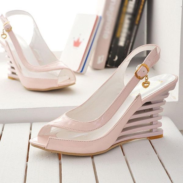 dress shoes 2021 women's heeled sandals buckle open toe high wedge women summer footwear size 35-421, Black
dress shoes 2021 women's heeled sandals buckle open toe high wedge women summer footwear size 35-421, Black