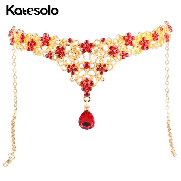gold color hairbands red crystal wedding hair jewelry bridal crown tiara adjustable chain forehead headband, Golden;silver
gold color hairbands red crystal wedding hair jewelry bridal crown tiara adjustable chain forehead headband, Golden;silver