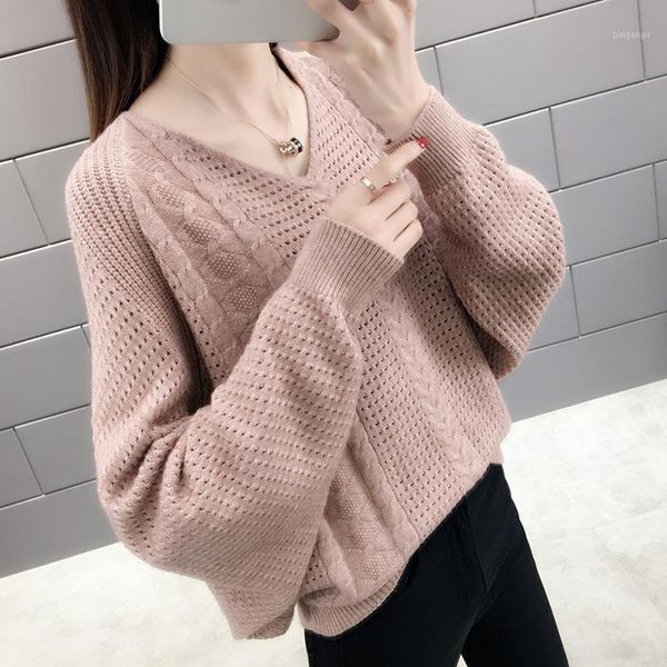 2019 new autumn winter solid color knitted sweaters women fashion long sleeve v-neck pullovers women1, White;black
2019 new autumn winter solid color knitted sweaters women fashion long sleeve v-neck pullovers women1, White;black