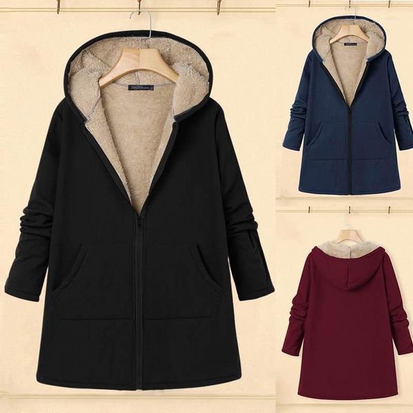 zanzea women coats jackets 2019 autumn casual warm outwear winter chaqueta mujer fleece fur jackets hooded pockets overcoats 71, Black;brown
zanzea women coats jackets 2019 autumn casual warm outwear winter chaqueta mujer fleece fur jackets hooded pockets overcoats 71, Black;brown