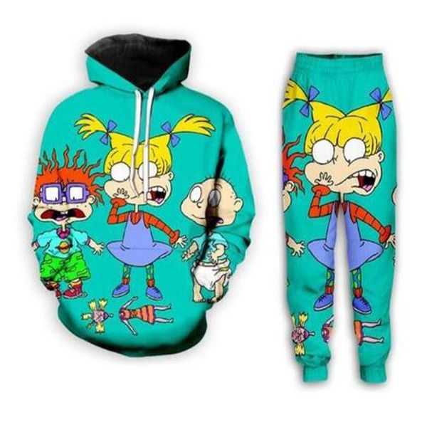 2021 новые мужчины / женские мультфильм сеть rugrats 3d печать мода tracksuits crewneck хип-хоп толстовка и брюки + толстовки xk05, Gray
2021 новые мужчины / женские мультфильм сеть rugrats 3d печать мода tracksuits crewneck хип-хоп толстовка и брюки + толстовки xk05, Gray