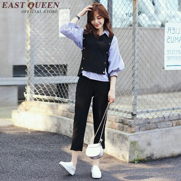 women's tracksuits korean fashion clothing womens two piece sets 2021 women pant suit elegant pantsuit kk1684 h1, Gray
women's tracksuits korean fashion clothing womens two piece sets 2021 women pant suit elegant pantsuit kk1684 h1, Gray