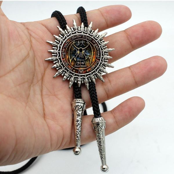 bolo-0014 new arrival cthulhu r'lyeh sigil bolo tie steampunk inspired by h.p. lovecraft necklace glass dome neck tie jewelry, Golden;silver
bolo-0014 new arrival cthulhu r'lyeh sigil bolo tie steampunk inspired by h.p. lovecraft necklace glass dome neck tie jewelry, Golden;silver