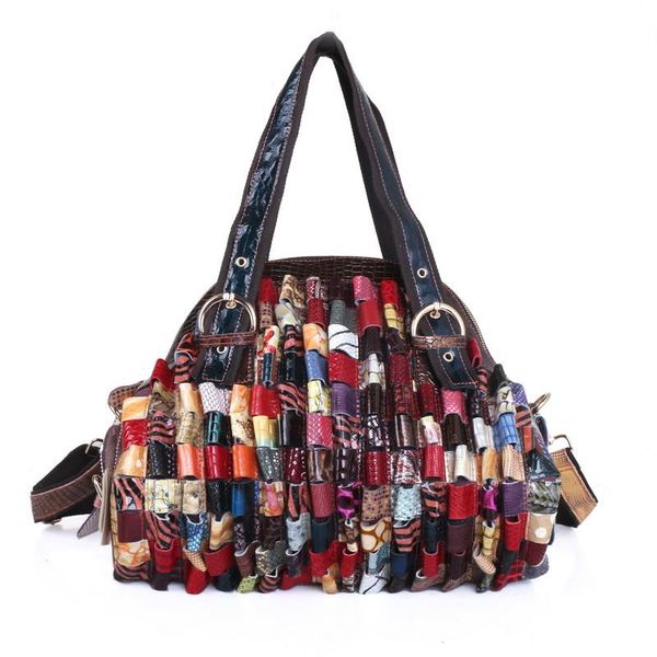 ginyezi 2020 new women's snake skin handbag retro style colorful pleated women's leather bag
ginyezi 2020 new women's snake skin handbag retro style colorful pleated women's leather bag