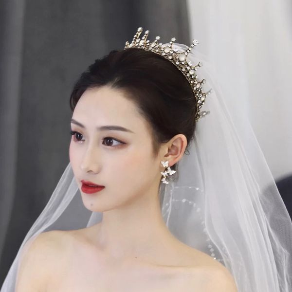 net red same baroque black bridal headdress, goddess 18-year-old ceremony temperament crown, Silver
net red same baroque black bridal headdress, goddess 18-year-old ceremony temperament crown, Silver
