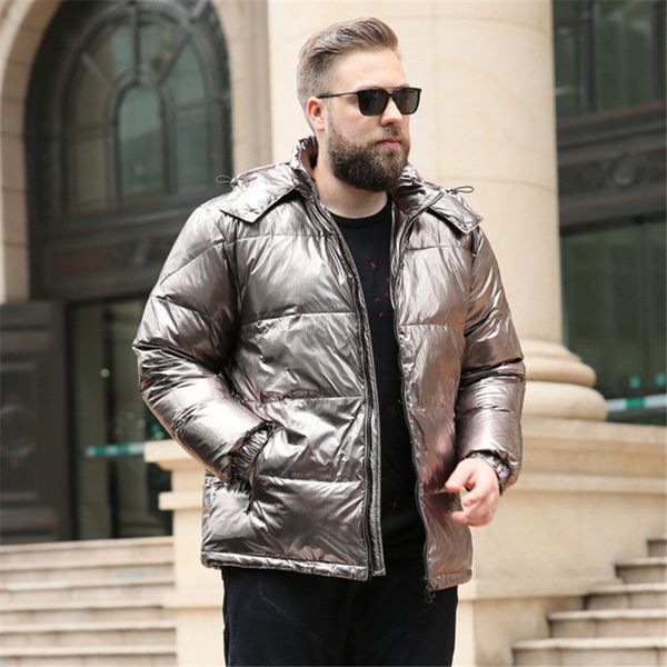 silver color: black winter big collar thick section bright short 2020 new male deployable jacket with hood cna6
silver color: black winter big collar thick section bright short 2020 new male deployable jacket with hood cna6