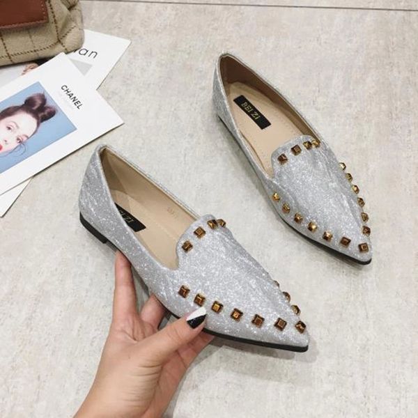 2020 fashion rivets shoes women flats slip-on casual woman boat shoes pointed toe office ladies footwear a2781 #oh1i, Black
2020 fashion rivets shoes women flats slip-on casual woman boat shoes pointed toe office ladies footwear a2781 #oh1i, Black