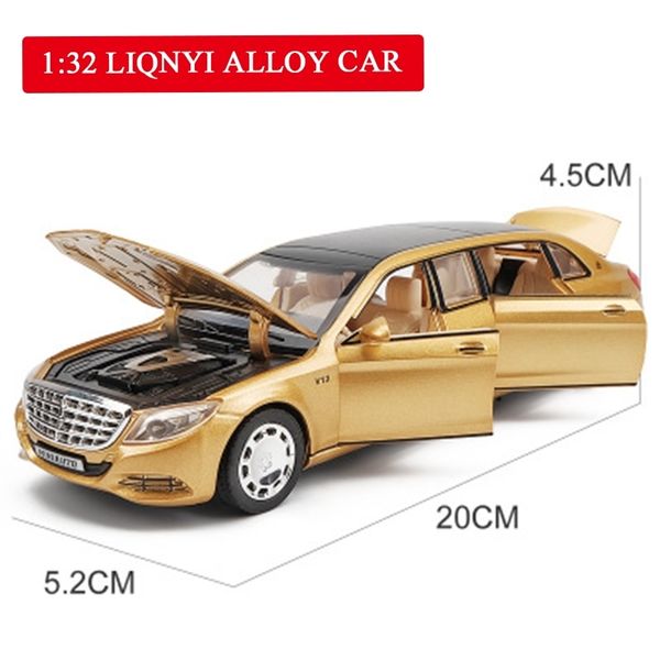1:32 metal toy car model maybach s650 alloy car diecasts vehicles with sound light pull back car toys collection for kids gifts y200109
1:32 metal toy car model maybach s650 alloy car diecasts vehicles with sound light pull back car toys collection for kids gifts y200109