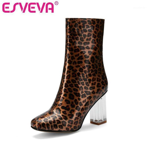 boots esveva 2021 square heel women shoes winter ankle zipper motorcycle leopard pointed toe platform short size 34-431, Black
boots esveva 2021 square heel women shoes winter ankle zipper motorcycle leopard pointed toe platform short size 34-431, Black