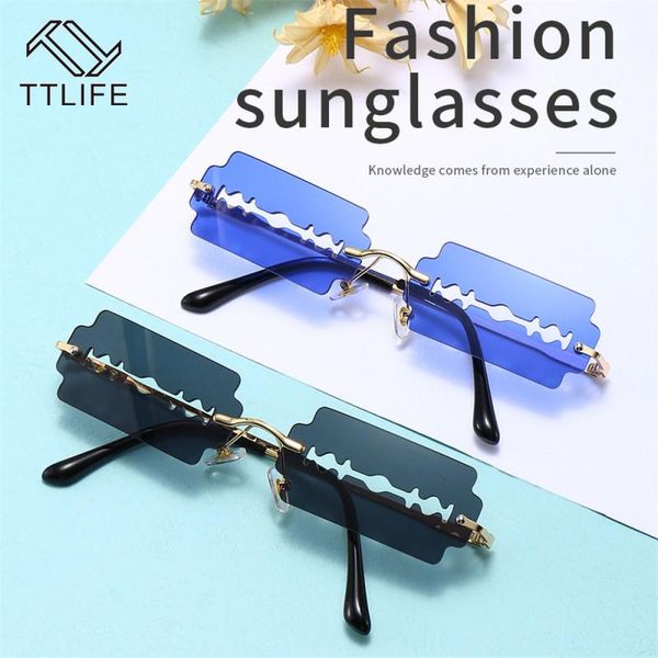sunglasseslife vintage rimless sunglasses 2021 women men small frames retro brand designer glasses eyewear uv400, White;black
sunglasseslife vintage rimless sunglasses 2021 women men small frames retro brand designer glasses eyewear uv400, White;black