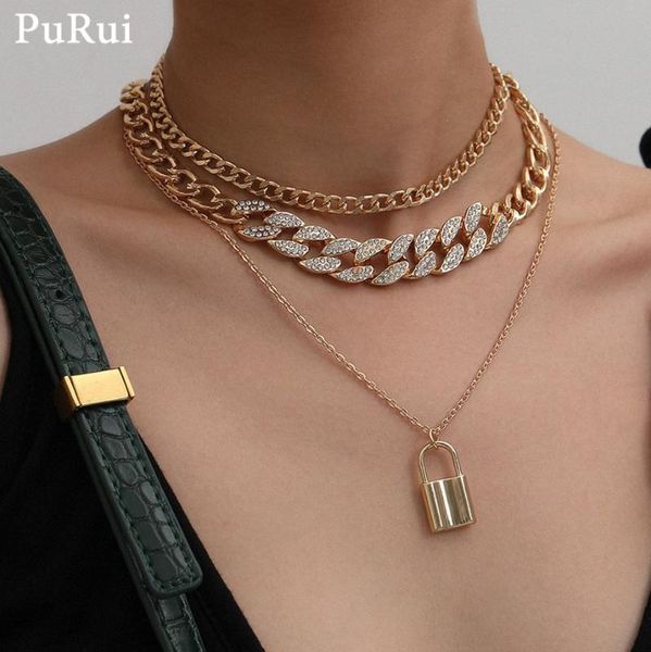 purui crystal chain padlock pedant necklace layered rhinestones luxury gothic choker necklace collar buling party jewelry charm, Silver
purui crystal chain padlock pedant necklace layered rhinestones luxury gothic choker necklace collar buling party jewelry charm, Silver