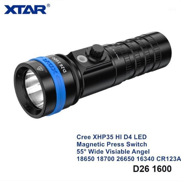 xtar d26 1600 wide view angel 16340 26650 18650 powerful diving light cree xhp35 magnetic press switch underwater flashlights1
xtar d26 1600 wide view angel 16340 26650 18650 powerful diving light cree xhp35 magnetic press switch underwater flashlights1