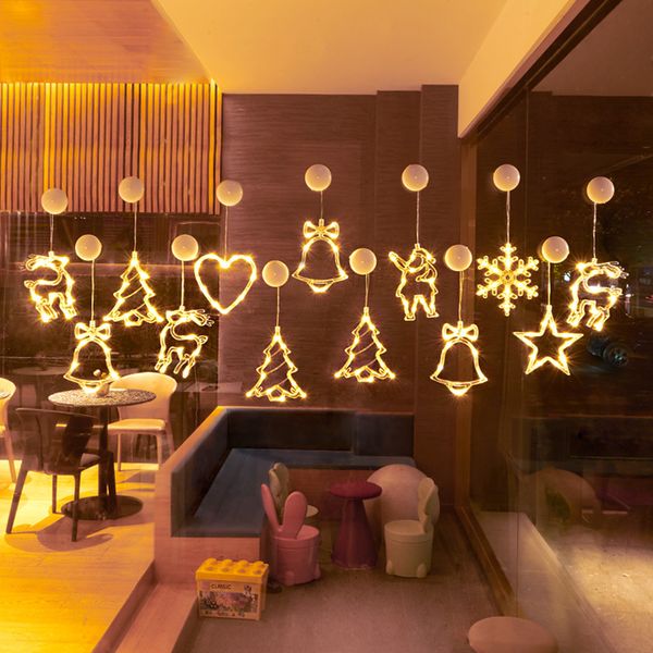 decoration bells snowman led sticker lights xmas christmas light garland for home festival decor 
decoration bells snowman led sticker lights xmas christmas light garland for home festival decor