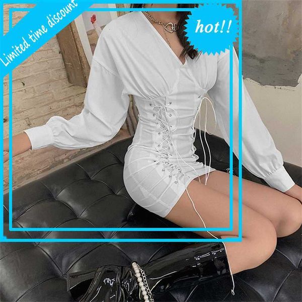 new lent women's shirts with long mouwen v-neck slender dress lace up stylish ladies vestidos bodycon party club dresses, Black
new lent women's shirts with long mouwen v-neck slender dress lace up stylish ladies vestidos bodycon party club dresses, Black