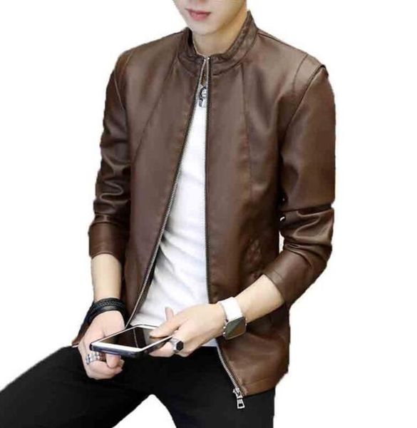 men's fashion leather clothing autumn and winter new style korean casual leather jacket men's thin coat clothes 6810, Black
men's fashion leather clothing autumn and winter new style korean casual leather jacket men's thin coat clothes 6810, Black
