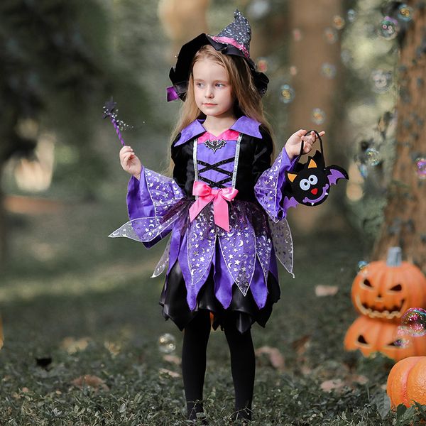 halloween costume for kids witch dress stage performance clothes anime cosplay outfits children festival clothing jl1925, Black;red
halloween costume for kids witch dress stage performance clothes anime cosplay outfits children festival clothing jl1925, Black;red