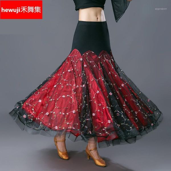 lady modern dance skirt female ballroom dancing long skirt girls national standard ballroom dancing dress waltz suit b-68981, Black;red
lady modern dance skirt female ballroom dancing long skirt girls national standard ballroom dancing dress waltz suit b-68981, Black;red