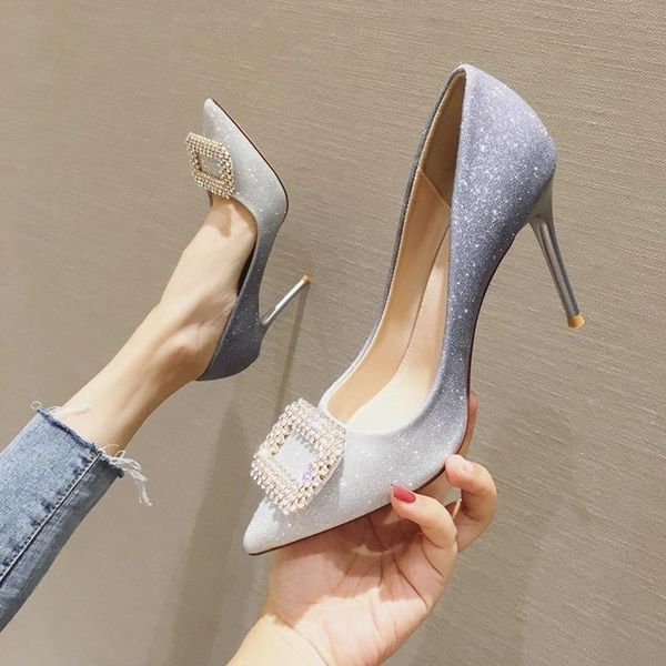 2020 womens gradient color rhinestone snowflake buckle high heels pointed thin pumps ladies elegant wedding party shoes, Black
2020 womens gradient color rhinestone snowflake buckle high heels pointed thin pumps ladies elegant wedding party shoes, Black