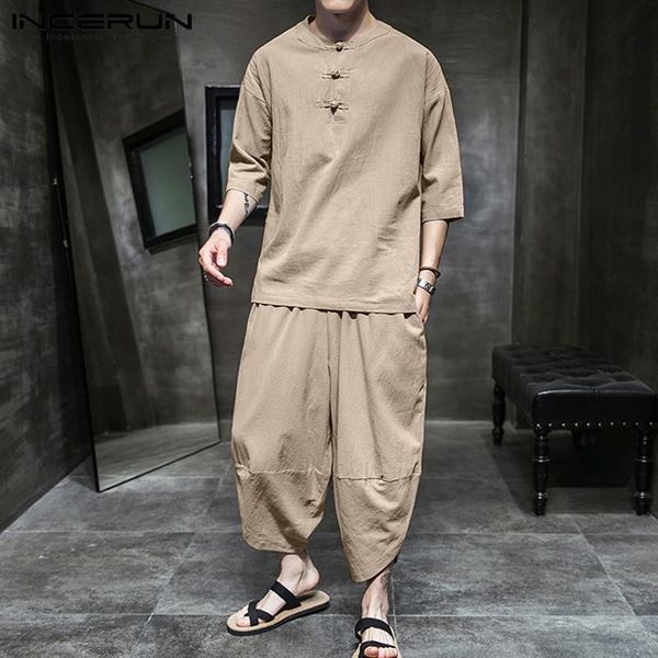 incerun mens ethnic suits vintage cotton sets half sleeve round neck blouse calf length pants suits leisure solid color sets 5xl, Gray
incerun mens ethnic suits vintage cotton sets half sleeve round neck blouse calf length pants suits leisure solid color sets 5xl, Gray