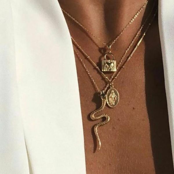 chokers gold color choker necklace for women 3 layers lock heart snake pendant chain necklaces & pendants velvet fashion jewelry, Golden;silver
chokers gold color choker necklace for women 3 layers lock heart snake pendant chain necklaces & pendants velvet fashion jewelry, Golden;silver