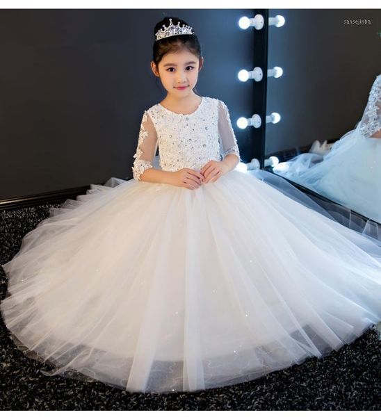 elegant girls white lace wedding dress sequin big bow tulle princess birthday dress first communion gown for girls1, Red;yellow
elegant girls white lace wedding dress sequin big bow tulle princess birthday dress first communion gown for girls1, Red;yellow