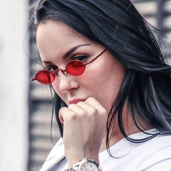 sunglasses 2021 metal retro oval frame fashion punk style small uv400, White;black
sunglasses 2021 metal retro oval frame fashion punk style small uv400, White;black