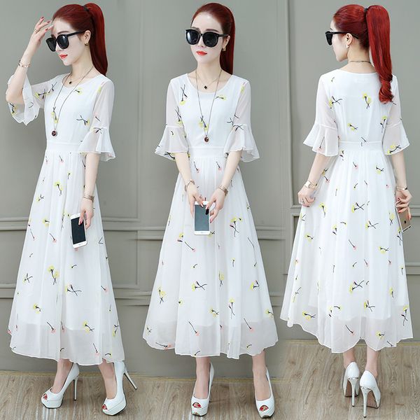 summer floral print half trumpet sleeve o-neck ankle-length a-line yellow red plus size chiffon party cocktail dress 9739, White;pink
summer floral print half trumpet sleeve o-neck ankle-length a-line yellow red plus size chiffon party cocktail dress 9739, White;pink