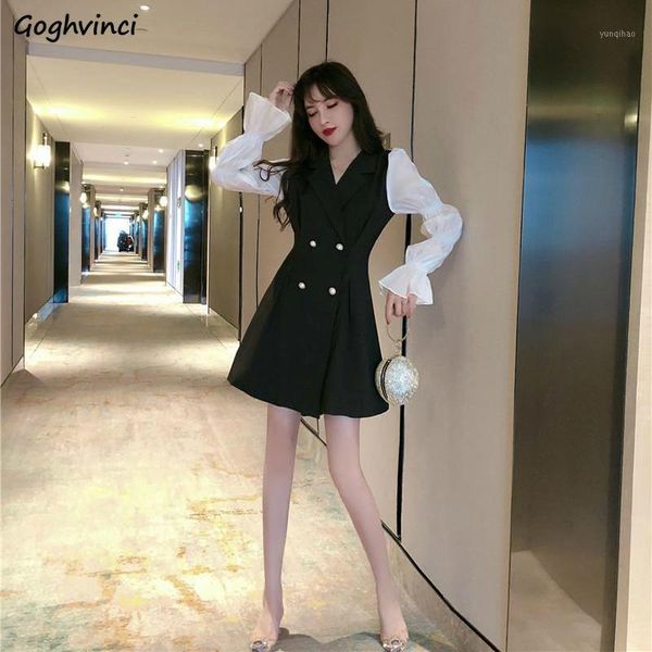 women long puff sleeve dresses office lady plus size 3xl patchwork notched sweet elegant fashion streetwear vintage ulzzang new1, Black;gray
women long puff sleeve dresses office lady plus size 3xl patchwork notched sweet elegant fashion streetwear vintage ulzzang new1, Black;gray