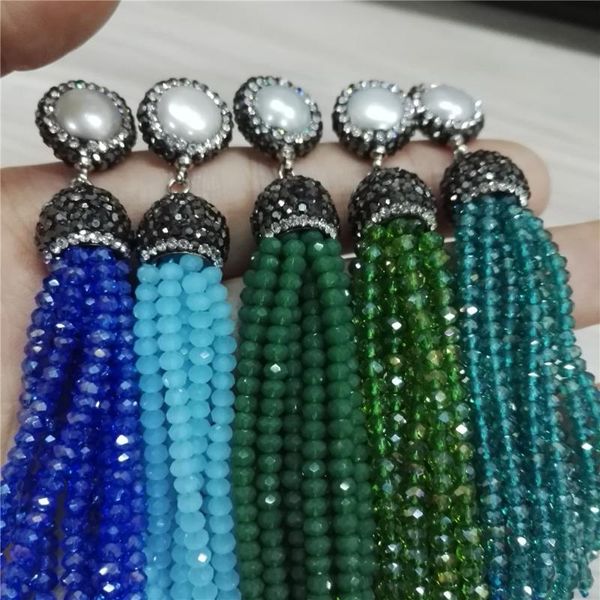 dangle & chandelier handmade jewelry bohemian freshwater pearl charms multi colors black red glass beaded tassel drop long earrings for wome, Silver 
dangle & chandelier handmade jewelry bohemian freshwater pearl charms multi colors black red glass beaded tassel drop long earrings for wome, Silver