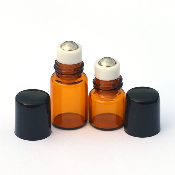 100pcs/lot 1ml 2ml glass roll on bottle with stainless steel roller small essential oil roller-on bottle 201014
100pcs/lot 1ml 2ml glass roll on bottle with stainless steel roller small essential oil roller-on bottle 201014