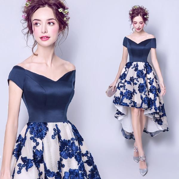 prom dresses off the shoulder embroidery high/low vintage royal blue birthday party dress cocktail dresses vestidos de fiesta, White;black
prom dresses off the shoulder embroidery high/low vintage royal blue birthday party dress cocktail dresses vestidos de fiesta, White;black