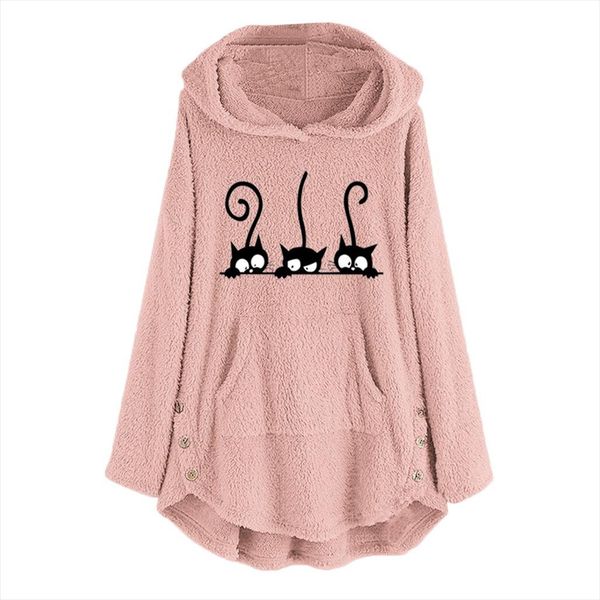 plus size fleece cat embroidery sweatershirt oversized warm hoodie button long pullover womens winter warm pocket 5xl y3, Black
plus size fleece cat embroidery sweatershirt oversized warm hoodie button long pullover womens winter warm pocket 5xl y3, Black