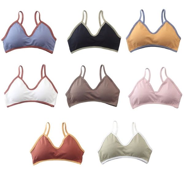 women teen girls sling sports bra contrast color spaghetti strap running underwear push up padded wirebralette
women teen girls sling sports bra contrast color spaghetti strap running underwear push up padded wirebralette