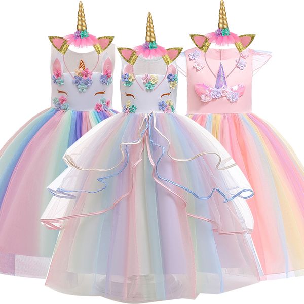 children clothing summer unicorn dress girls kids princess dresses for girls costume birthday party dress vestidos 2 8 9 10 year t200709, Red;yellow
children clothing summer unicorn dress girls kids princess dresses for girls costume birthday party dress vestidos 2 8 9 10 year t200709, Red;yellow