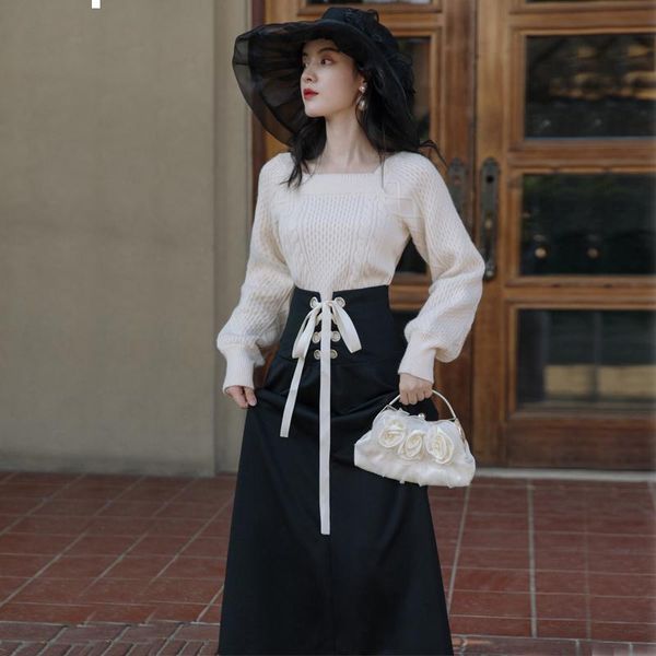 2021 new autumn and winter style female s-xxl thin size sweater black skirt suit temperament of two y456 pieces yvnz, Gray
2021 new autumn and winter style female s-xxl thin size sweater black skirt suit temperament of two y456 pieces yvnz, Gray