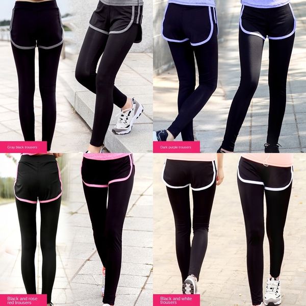 0osqb summer running sports yoga pantsfitness pants women's exercise wear fake suit piece fitness pants yoga two acy08, Gray
0osqb summer running sports yoga pantsfitness pants women's exercise wear fake suit piece fitness pants yoga two acy08, Gray