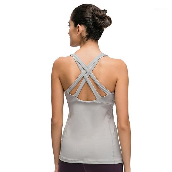 yoga outfits women sports back cross vest gym shirt fitness tank sleeveless chest pad breathable workout vest1, White;red
yoga outfits women sports back cross vest gym shirt fitness tank sleeveless chest pad breathable workout vest1, White;red