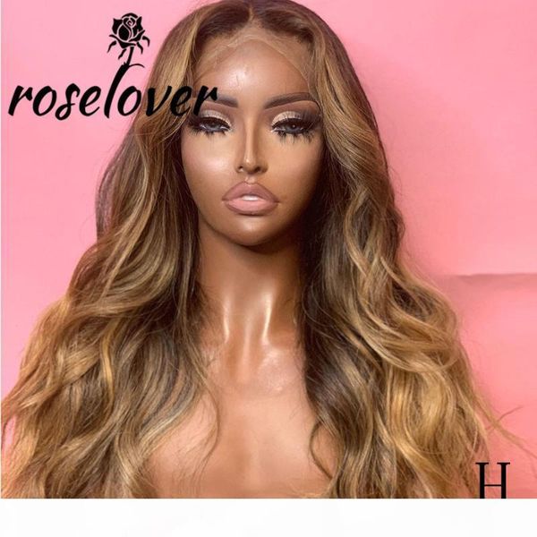 roselover 360 lace frontal wig ombre honey blonde middle parting high density remy brazilian human hair wigs long wavy wigs, Black;brown
roselover 360 lace frontal wig ombre honey blonde middle parting high density remy brazilian human hair wigs long wavy wigs, Black;brown