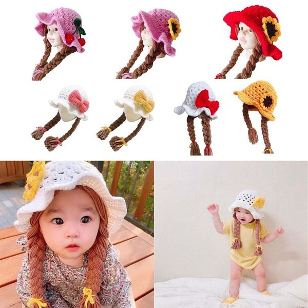 cute idyllic handmade knitted baby girl twist braid hat infant wigs brades kid crochet caps with plaits pgraphy prop, Yellow
cute idyllic handmade knitted baby girl twist braid hat infant wigs brades kid crochet caps with plaits pgraphy prop, Yellow