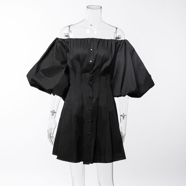 2021 new autumn mini off the shoulder big sleeve high waist white women black vestidos utc9, Black;gray
2021 new autumn mini off the shoulder big sleeve high waist white women black vestidos utc9, Black;gray