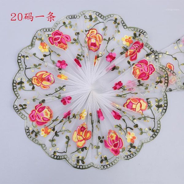 2yards gold sequins flower fabric embroidery lace trim ribbons diy garment wedding wrapping fabric diy materials 20cm wide1, Pink;blue
2yards gold sequins flower fabric embroidery lace trim ribbons diy garment wedding wrapping fabric diy materials 20cm wide1, Pink;blue